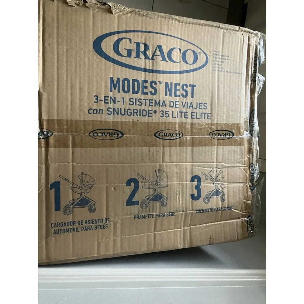 Graco Modes Nest 3-In-1 w/ Snugride 35 Lite Elite Slide New In Box Travel System